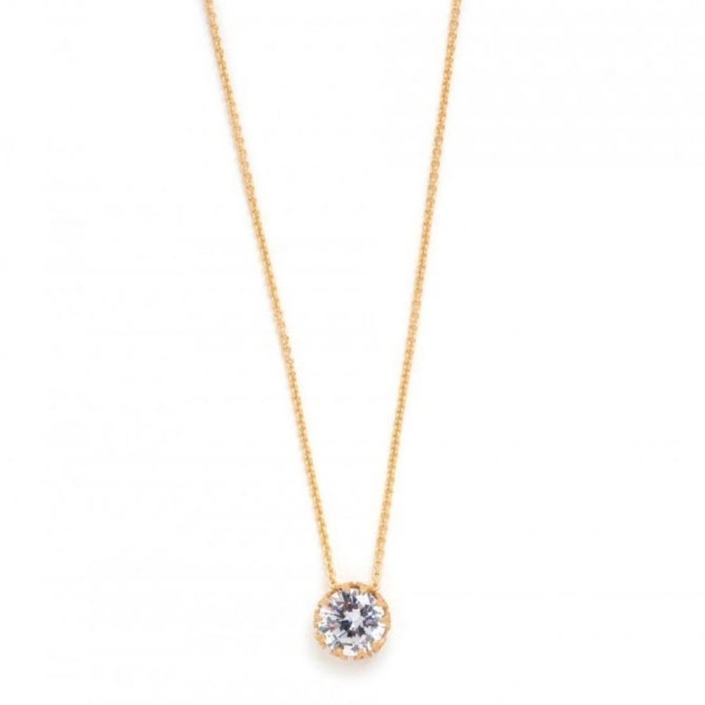 SPARTINA 449 Sea La Vie Dance / Gem Necklace, 18" Gold Tone